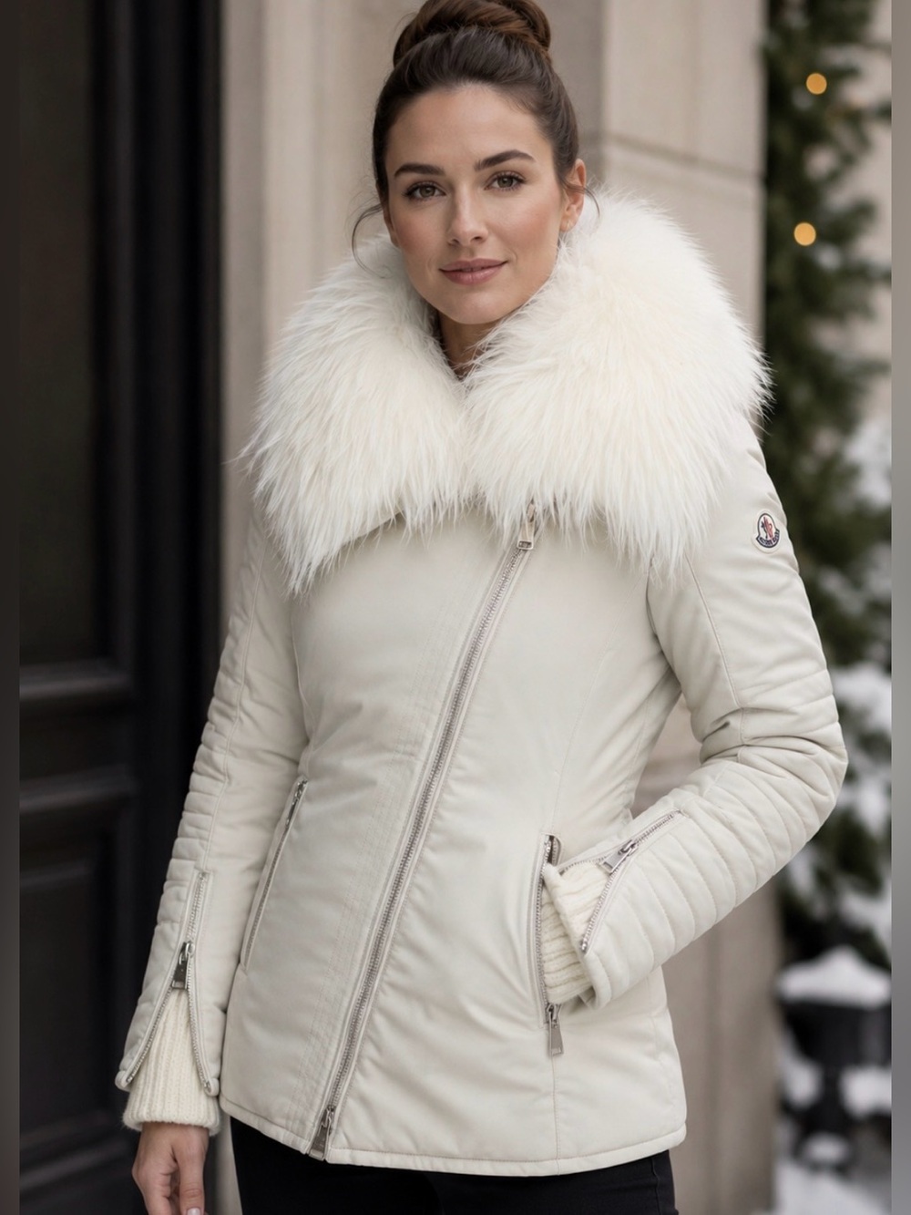 Moncler Choista Goat fur and Goose 2015 Down Coat size 1 or Small - NWOT
